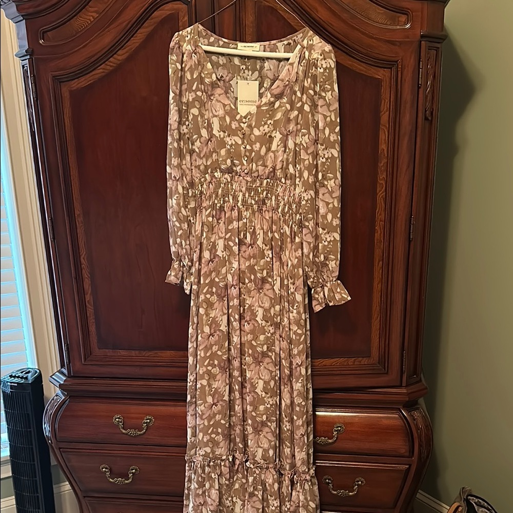 Elegant Floral Maxi Dress